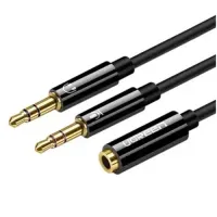 UGreen 20899 3.5mm Female to 2 male Audio Cable Black